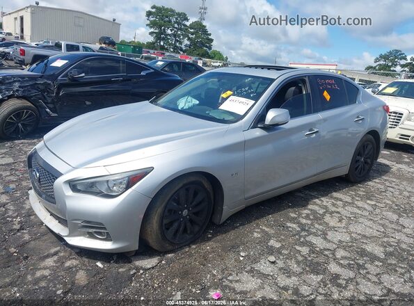 JN1EV7AR0HM837495 2017 INFINITI Q50 Silver Front left