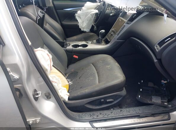 JN1EV7AR0HM837495 2017 INFINITI Q50 Silver Front interior view