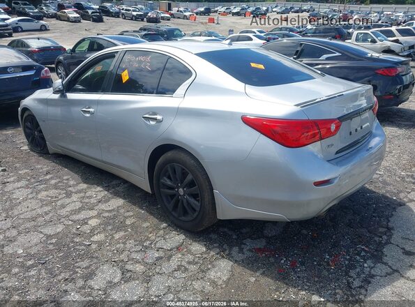 JN1EV7AR0HM837495 2017 INFINITI Q50 Silver Rear left