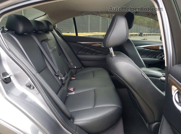 JN1EV7AR0JM430265 2018 INFINITI Q50 Gray Вид задніх сидінь