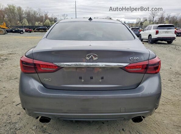 JN1EV7AR0JM430265 2018 INFINITI Q50 Gray Вид ззаду