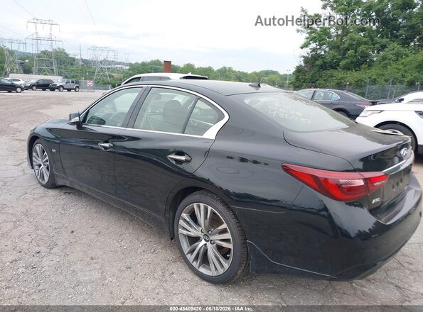 JN1EV7AR0JM436437 2018 INFINITI Q50 Black Trasero izquierdo