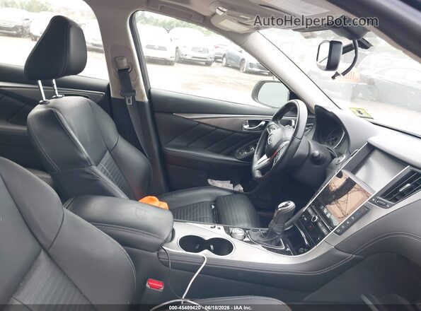 JN1EV7AR0JM436437 2018 INFINITI Q50 Black Vista interior delantera