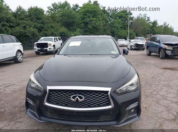 JN1EV7AR0JM436437 2018 INFINITI Q50 Black Vista del cuadro de instrumentos