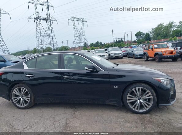 JN1EV7AR0JM436437 2018 INFINITI Q50 Black Vista interior trasera