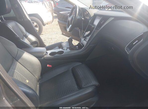 JN1EV7AR0JM445025 2018 INFINITI Q50 Gray Widok wnętrza z przodu