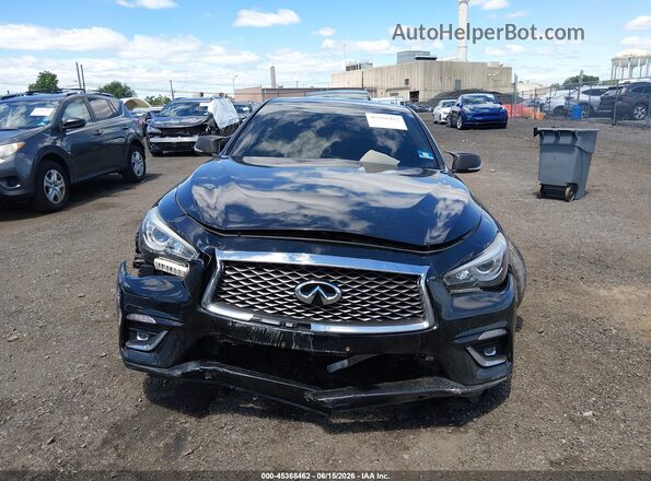 JN1EV7AR0KM552674 2019 INFINITI Q50 Black Instrument cluster view