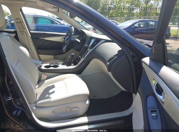JN1EV7AR0KM594150 2019 INFINITI Q50 Black Front interior view