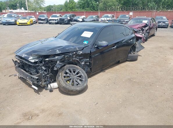 JN1EV7AR1HM833195 2017 INFINITI Q50 Черный Передняя левая четверть