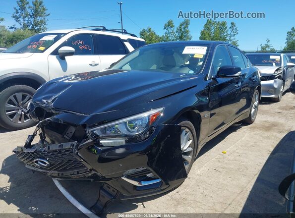 JN1EV7AR1JM437130 2018 INFINITI Q50 Black Przód lewy