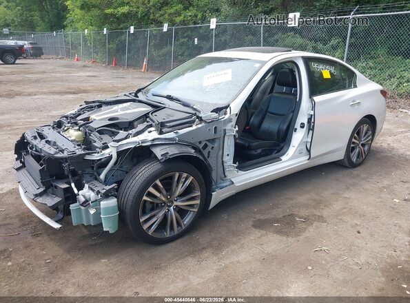 JN1EV7AR1JM443011 2018 INFINITI Q50 White Front left
