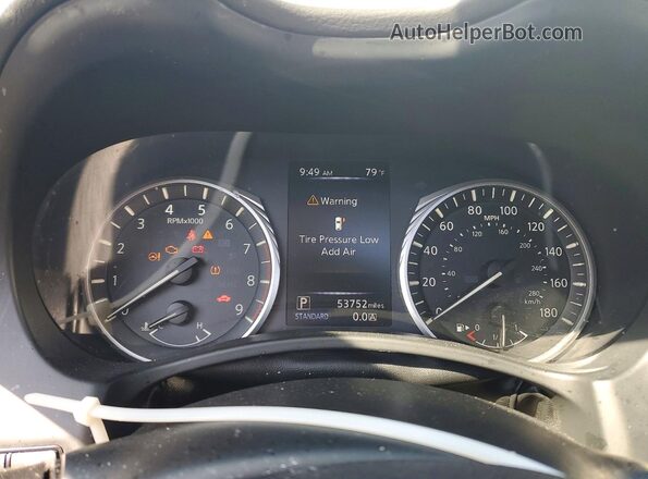 JN1EV7AR1JM611908 2018 INFINITI Q50 White Instrument cluster view