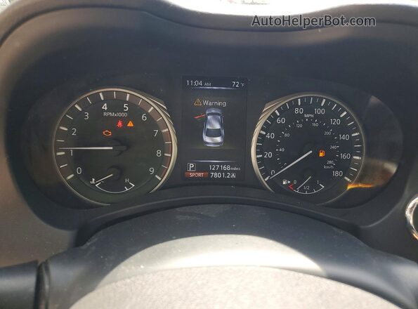 JN1EV7AR2JM433149 2018 INFINITI Q50 White Вид щитка приладів