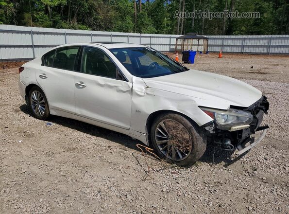 JN1EV7AR2JM433149 2018 INFINITI Q50 White Передня права чверть