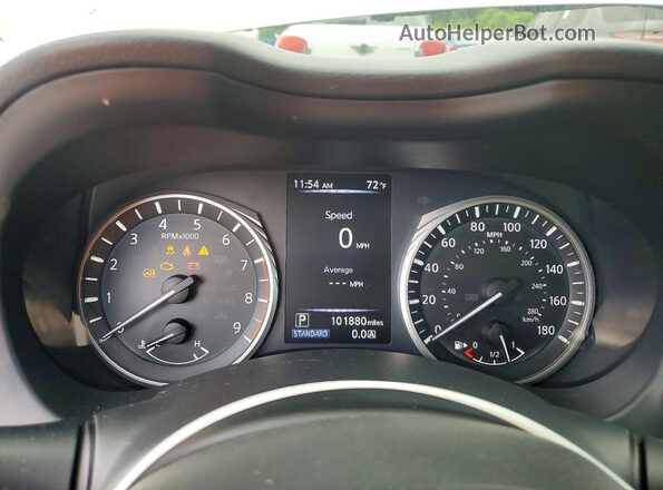 JN1EV7AR2JM438402 2018 INFINITI Q50 White Vista del cuadro de instrumentos