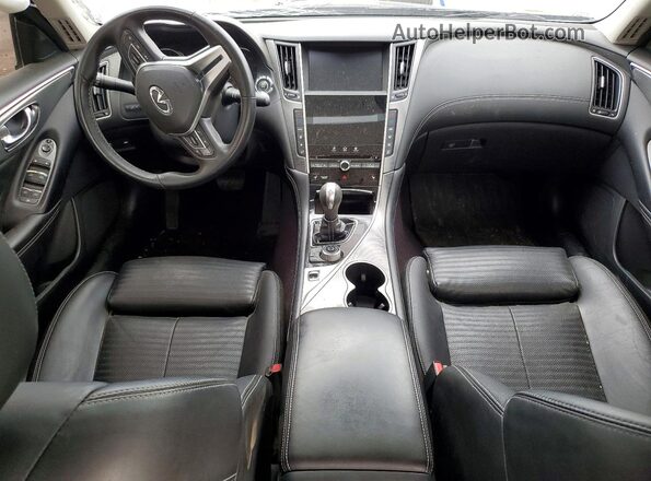 JN1EV7AR2JM441204 2018 INFINITI Q50 Black Առջևի վահանակի տեսք