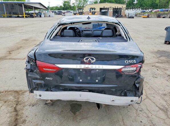 JN1EV7AR2JM441204 2018 INFINITI Q50 Black Հետևի տեսք