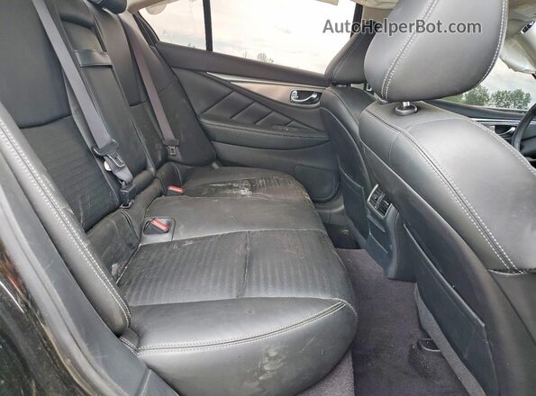 JN1EV7AR2JM441204 2018 INFINITI Q50 Black Հետևի նստատեղերի տեսք