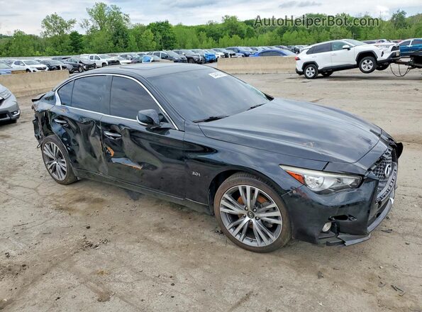 JN1EV7AR2JM441204 2018 INFINITI Q50 Black Առջևի աջ
