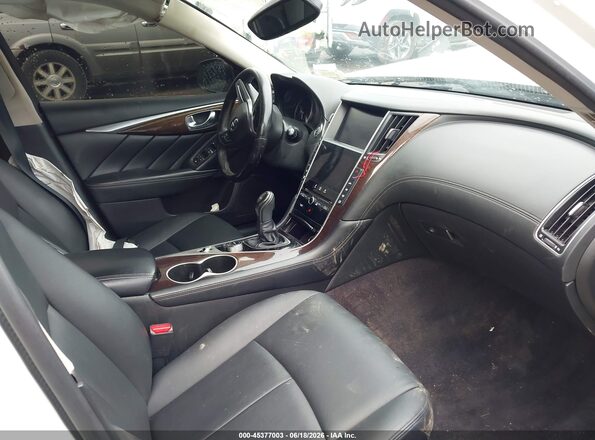 JN1EV7AR2JM445074 2018 INFINITI Q50 White Vista interior delantera