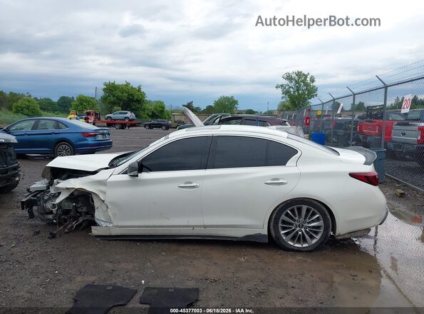 JN1EV7AR2JM445074 2018 INFINITI Q50 White Vista interior de 360 grados