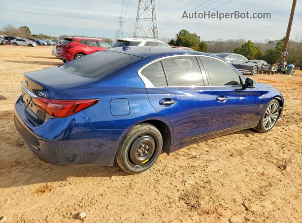 JN1EV7AR2JM445964 2018 INFINITI Q50 Blue Trasero derecho