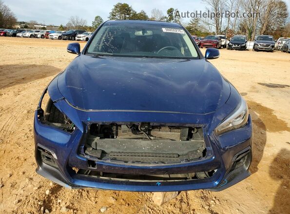 JN1EV7AR2JM445964 2018 INFINITI Q50 Blue Vista frontal