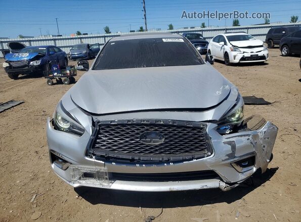 JN1EV7AR2KM557956 2019 INFINITI Q50 Silver Вид спереду