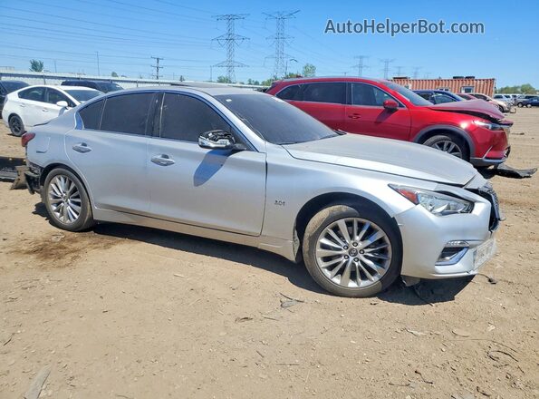 JN1EV7AR2KM557956 2019 INFINITI Q50 Silver Передня права чверть
