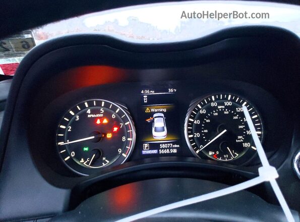 JN1EV7AR2LM252362 2020 INFINITI Q50 White Вид щитка приладів