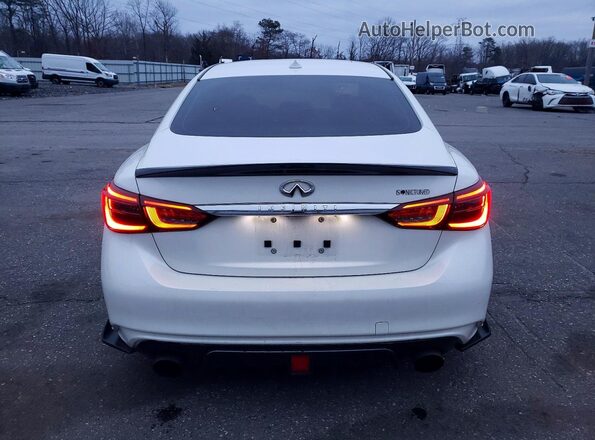 JN1EV7AR2LM252362 2020 INFINITI Q50 White Вид ззаду