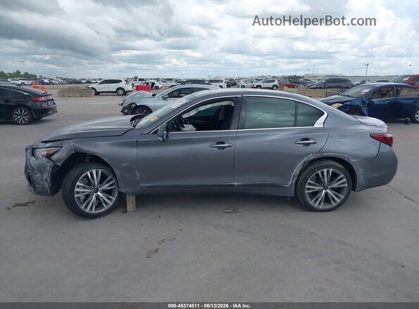 JN1EV7AR2LM253463 2020 INFINITI Q50 Gray Rear interior view