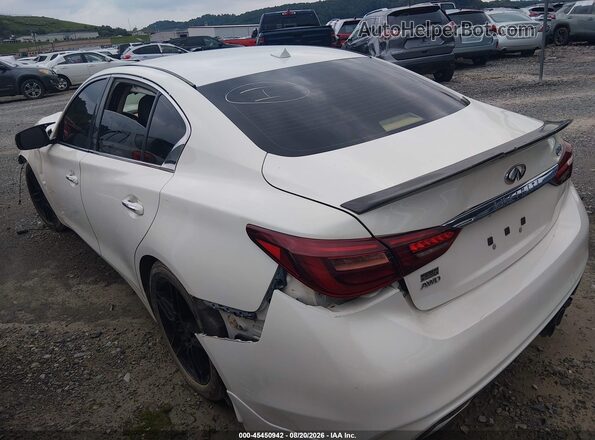 JN1EV7AR3JM436481 2018 INFINITI Q50 White Հետևի ձախ