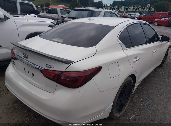 JN1EV7AR3JM436481 2018 INFINITI Q50 White Հետևի աջ
