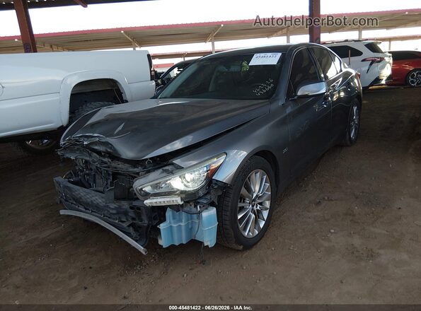 JN1EV7AR3JM436660 2018 INFINITI Q50 Gray Front left