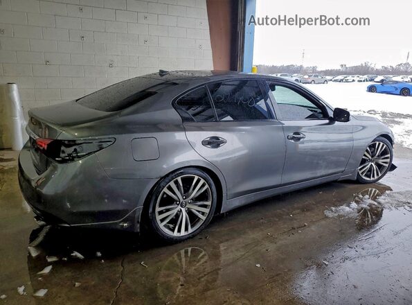 JN1EV7AR3JM439641 2018 INFINITI Q50 Gray Trasero derecho