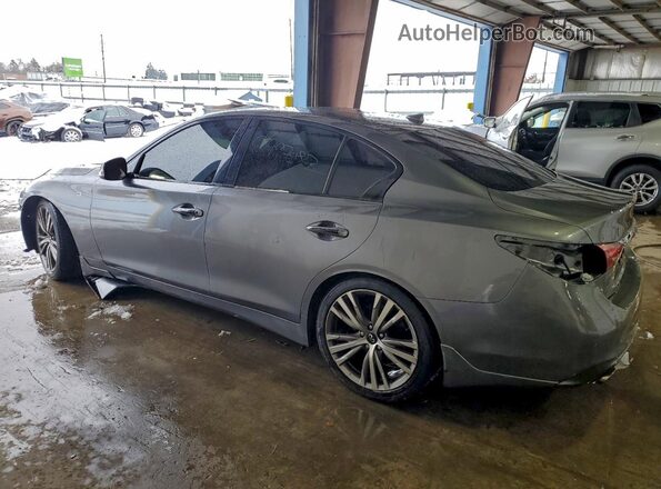 JN1EV7AR3JM439641 2018 INFINITI Q50 Gray Trasero izquierdo