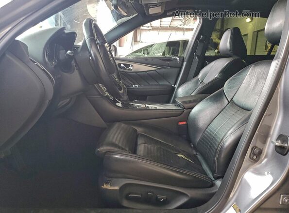 JN1EV7AR3JM439641 2018 INFINITI Q50 Gray Vista interior delantera