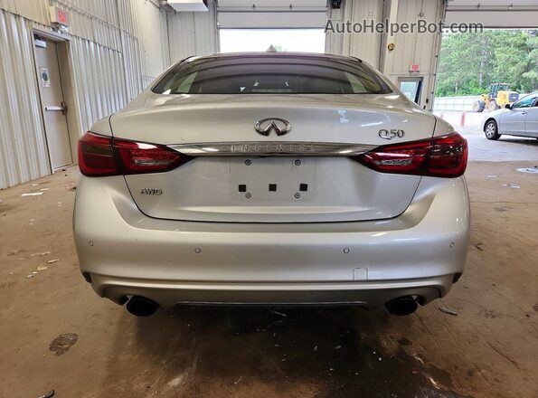 JN1EV7AR3JM442216 2018 INFINITI Q50 White Հետևի տեսք