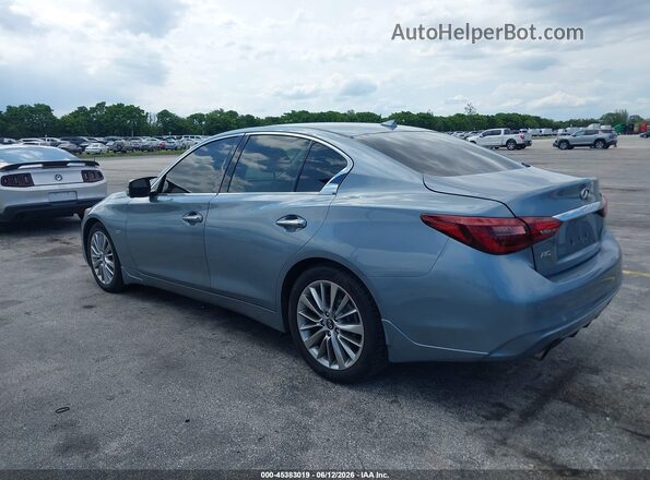 JN1EV7AR3JM443690 2018 INFINITI Q50 Синий Задняя левая четверть
