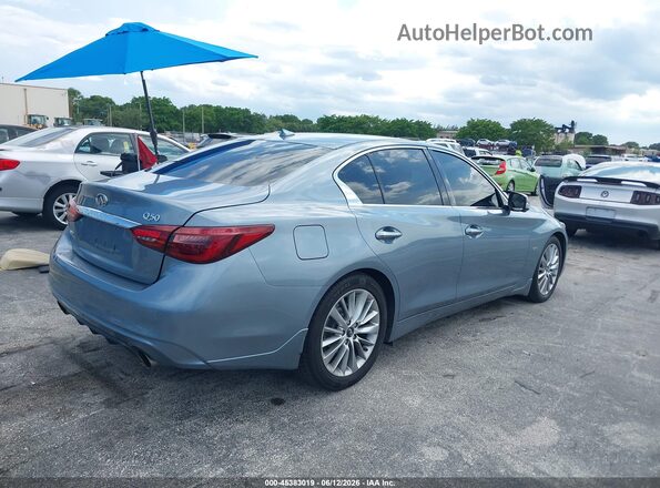JN1EV7AR3JM443690 2018 INFINITI Q50 Синий Задняя правая четверть