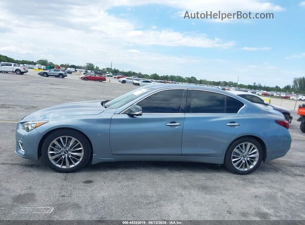 JN1EV7AR3JM443690 2018 INFINITI Q50 Синий Панорамный вид салона 360°