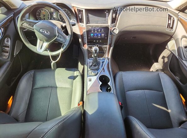 JN1EV7AR3JM610033 2018 INFINITI Q50 Gray Вид панелі приладів