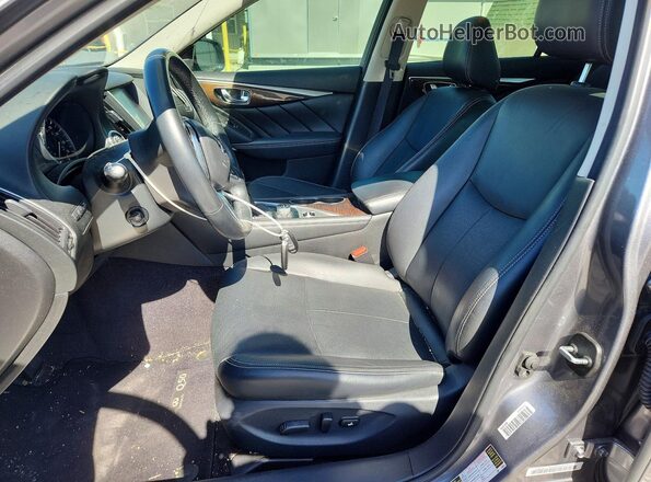 JN1EV7AR3JM610033 2018 INFINITI Q50 Gray Вид салону спереду