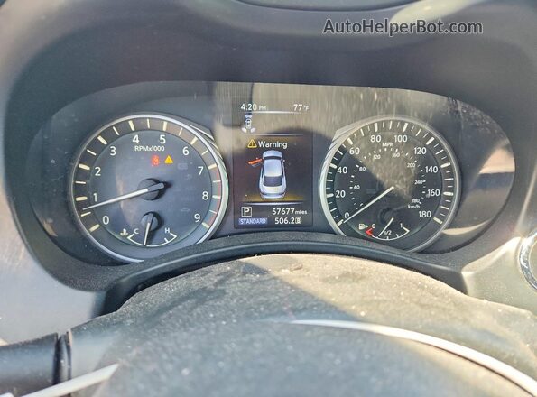 JN1EV7AR3JM610033 2018 INFINITI Q50 Gray Вид щитка приладів