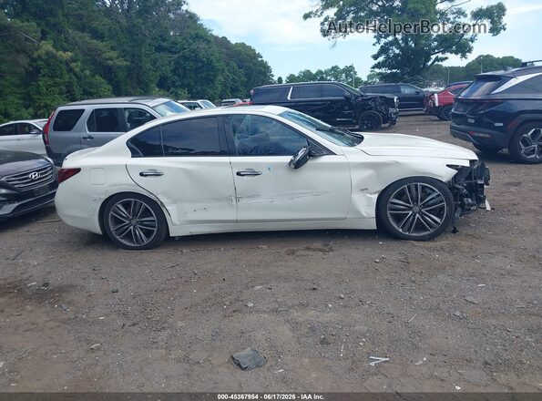 JN1EV7AR3KM551728 2019 INFINITI Q50 White Սալոնի հետևի տեսք
