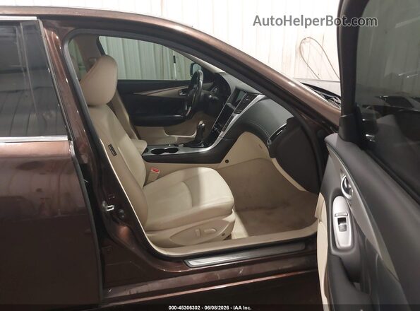 JN1EV7AR3LM252404 2020 INFINITI Q50 Brown Вид салону спереду