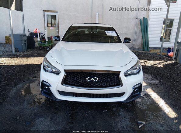 JN1EV7AR3LM254119 2020 INFINITI Q50 White Dashboard view