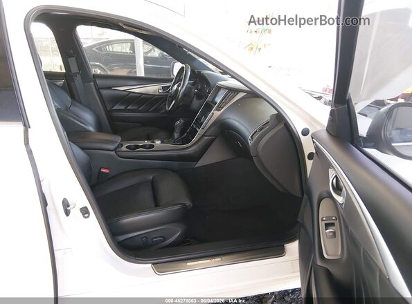 JN1EV7AR3LM254119 2020 INFINITI Q50 White Front interior view