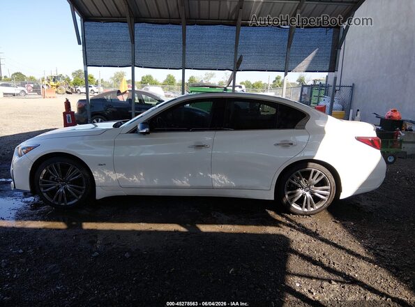 JN1EV7AR3LM254119 2020 INFINITI Q50 White Rear interior view